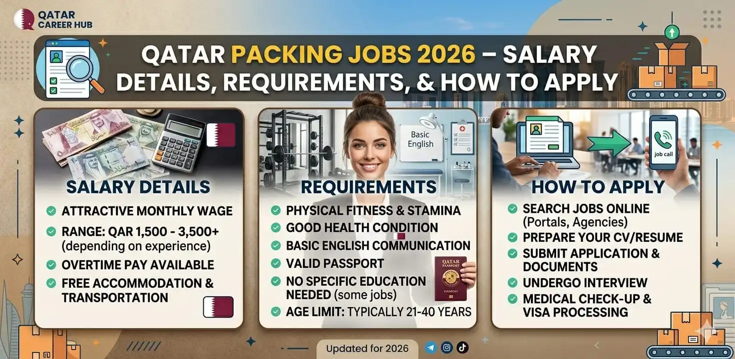 Qatar Packing Jobs 2026 – Salary Details, Requirements, and How to Apply